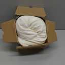 Cozyhealth Cervical Roll Pillow, Medium Soft Memory Foam Neck Round Pillow Cylinder Bolster Pillow for Sleeping, Round Neck Support for Bed, Legs, Back and Yoga (White, Large - 4.7" H)