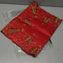 SHANGRLA Red Christmas Tree Table Runner 72 Inches Long – Embroidered Lace Tablerunner with Xmas Tree Design, Elegant Festive Dining Room Table Decor, Holiday Table Linen Centerpiece