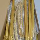 Fomcet 7.2x4FT Metal Arch Backdrop Stand Gold Wedding Arched Frame for Ceremony Birthday Party Graduation Bridal Baby Shower Anniversary Background Decoration