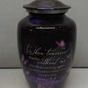 Purple Butterfly Urn for Human Ashes Adult  Large Purple Butterfly Urn for Women & Men with Secure Lid, Handcrafted Metal Urns for Ashes, Keepsake with Upto 200lbs