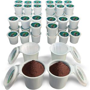 48 iFillCup Pods - Fresh Fill Your Favorite Coffee, Fits all K Cup Brewers, Save $Hundreds, DeepBrew Filter Holds 50% More Coffee for a Richer or Larger Brew, Elevate Your K Cup Experience (Green)