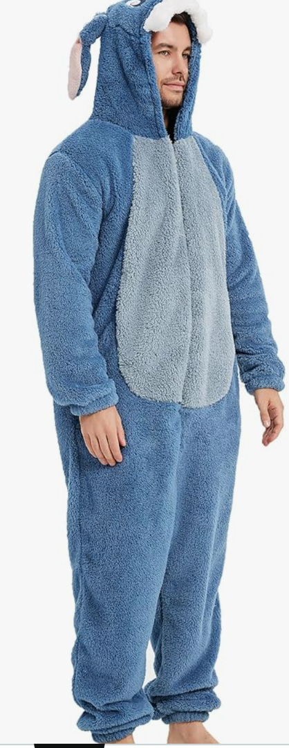 III HHONS Onesie Adult Costume Animal Pajamas Halloween Cosplay Sleepwear for Women/Men, L