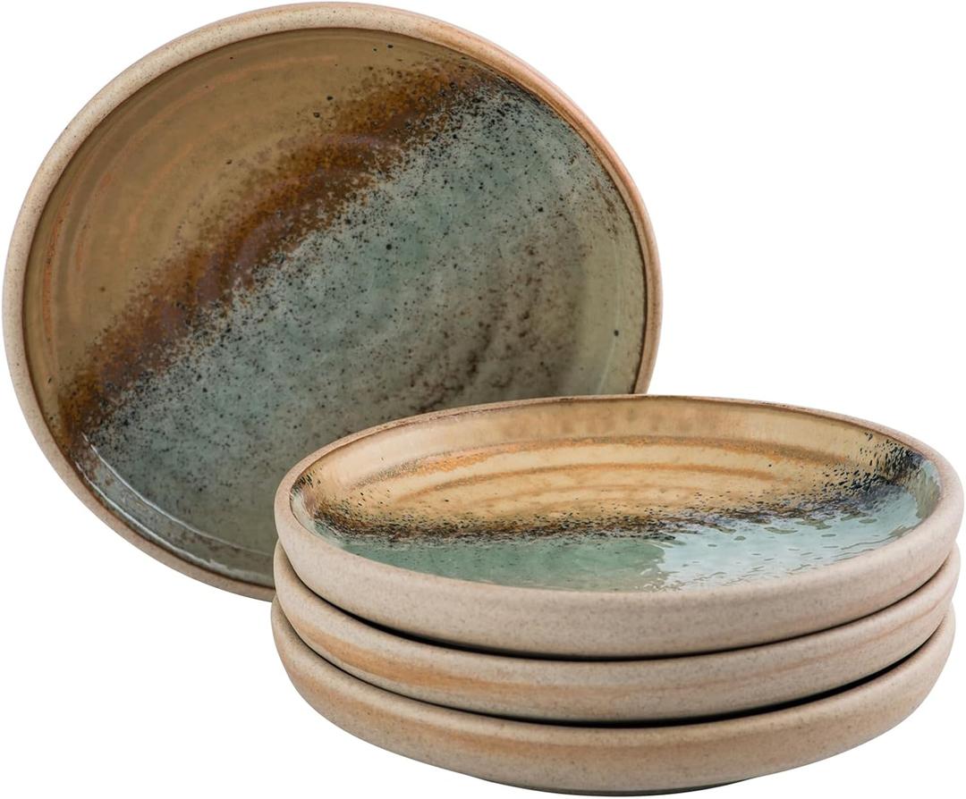 UNICASA Appetizer Plates,Dessert Plates Ceramic,5 inch Dipping Dish,Set of 4,Japanese Small Plate