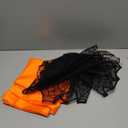 RunNico 2 PCS Halloween Spider Web Lace Table Runner, 72'' x 18'' Halloween Crawling Spider Lace-Lined Table Decoration, Black Orange Spider Web Tablerunner for Halloween Table and Home Decorations