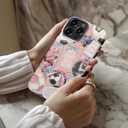 LUMARKE for iPhone 14 Pro Max Case, Cute Preppy Floral Cover for Women