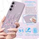 for Samsung Galaxy S25 FE Case,Cute Floral Design for Women Girls,Soft Slim Drop Protection Flowers Silicone Phone Cover with Shockproof Anti-Scratch Microfiber Lining,Colorful Flower
