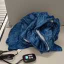 Electric Heated Blanket Full Size 72"x84", Dual-Sided Soft Flannel & Sherpa, LCD Display 10 Heat Settings with 1-12H Timer & Overnight Safe, Bed & Couch, Machine Washable, Lake Blue