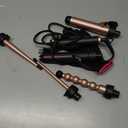 5 in 1 Curling Iron Set,Multi Curling Wand with Flat Iron Hair Straightener and 4 Interchangeable Ceramic Curling Barrels,Gifts for Women, Dual Voltage Hair Curler