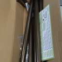 TANGWIN Bronze Wrap Around Curtain Rods 66 to 120 Inch:Blackout Heavy Duty Adjustable Long Window Curtain Rod Room Darkening,Modern Industrial Curved French Return Metal Drapery Rod Easy Install,Brown