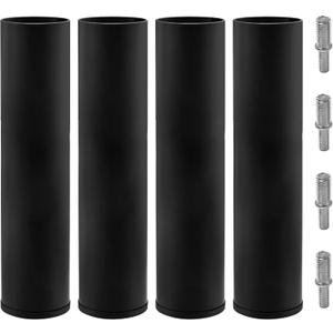 11 Inch Metal Bed Legs Replacement for Adjustable Bed Base Frame, Heavy Duty Bed Support with 4 Kinds Thread Contained, Set of 4
