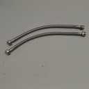 Faucet Line Connector Braided 304 Stainless Steel Supply Hose 1/2" I.P. Female Thread to 1/2" I.P. Female Straight Thread Faucet Hose Replacement (One Pair)