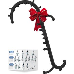 Cubetoou Back and Neck Massager for Pain Relief Deep Tissue, Upgraded Full Body Trigger Point Cane Massage Tools, Massage Stick Pressure Point Hook, Muscle Knot Remover Tool (Black)