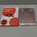 Mik-Nana Food Scale Pink, 10kg/22lb Digital Kitchen Scale Weight Grams and Oz for Baking and Cooking, 1g/0.1oz Precise Graduation, Easy Clean Stainless Steel