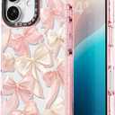Bouvardia Designer Phone Case for iPhone 16 - Cute Girly Design for Women - Protective & Aesthetic - Bows