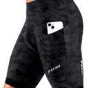 Bikewa Men's Cycling Shorts 7" 4D Padded Bike Shorts for Men Road Biking Bicycle Riding Cycle Biker Phone Pockets, Size 2 XL