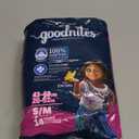 Goodnites Girls' Nighttime Bedwetting Underwear, Size S/M (43-68 lbs), 14 Ct, Packaging May Vary