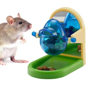 Rat Enrichment Toys, Interactive Foraging Toys For Rats, Intelligence Growth Rat Enrichment Puzzle Games, Treat Dispensing Slow Feeder for Rats Cage Toy, Bird Foraging Toy for Parakeet Conure (1Pcs)