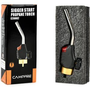 CAMPFIRE Trigger Start Gas Welding Propane Torch, High Intensity Mapp Gas Torch Head, Adjustable Flame For MAPP Fuel