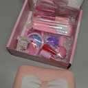 Non Toxic Makeup for Little Girls,Safe Kids Real Makeup Sets for Girls Age 3-8 with Initial E Bag,Play Make Up Kit for Girl Easter Baskets Christmas Birthday Gift Ideas