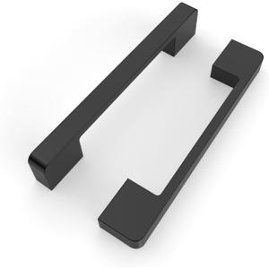 FILTA Matte Black 5 Inch(128mm) Kitchen Cabinet Handles,10 Pack Black Cabinet Pulls Cabinet Hardware for Cabinets Cupboard Drawer