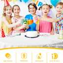 Party Solids White Round Tablecloths Plastic Table Cloth Disposable 48 Pack 84" Inch Round Table Cloth Disposable White Tablecloths Plastic Tablecloth Indoor/Outdoor Tablecloth Party Supplies