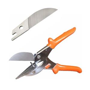 Multi Angle Miter Cutter | + Spare Blade | Hand Scissors Multipurpose Tool | 45-135 Degree Cutting | Stainless Steel, Rubber Handle & Safety Lock | Miter Shears, Trim, Chamfer & Quarter Round Cutters - Amazon.com
