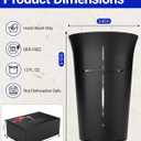 2PCS Black Frosted Drinking Glass Cups with Cross & Bible Verse, Inspirational Religious Gifts for Christians, Catholic Women & Men, Pastor Appreciation, Baptism & Confirmation Gifts for Boys & Girls