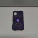 MARKILL Compatible with iPhone 16 Plus Case 6.7 Inch with 360 Degree Rotate Ring Stand, Military Grade Drop Protection Full Body Rugged Protective iPhone 16 Plus Case Kids (Deep Purple)