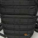 Lowepro ProTactic BP 450 AW 2 Pro 25L Comfortable Recycled and Solution-Dyed Fabrics Modular Backpack with CradleFit Pocket, All Weather Cover, and Utility Waist Belt (Black)