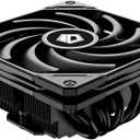ID-COOLING IS-55 Black CPU Cooler Low Profile 55mm Height CPU Air Cooler 5 Heatpipes 120x120x15mm Slim Fan, CPU Fan for Intel LGA1851/1700/115X/1200; AMD AM4/AM5
