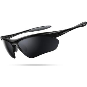 Lamicall 22g Polarized Sports Sunglasses for Men Women - UV400 Protection Sun Glasses for Running Cycling Baseball Driving