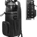 Magnetic Gym Bag for Men and Women, Magnetic Water Bottle Holder for Gym, Small Gym Bag, Gym Gifts for Women and Men (Black, <40 OZ)