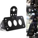 LivTee Motorcycle License Plate Bracket, Side License Plate Mount and Holder, Fits for Harley, Fits for Yamaha, Fits for Honda, Fits Most Bikes and Motorcycles