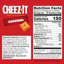 Cheez-It Cheese Crackers, Baked Snack Crackers, Lunch Snacks, Party Size, Original, 25oz Box (1 Box) (EXP 02/10/27)