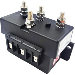 SPJIUQI 12V 24V 1500W Quadrupole 3-Wire Anchor Windlass Reverse Solenoid Control Box 6000W Max for Marine Boat Electric Winch Forklift Control System