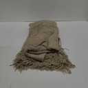 PAVILIA Tan Taupe Knit Throw Blanket for Couch Bed, Soft Knitted Farmhouse Sofa Throw for Living Room, Lightweight Decorative Fall Throw Blanket for Chair, Outdoor Textured Boho Blanket, 50x60