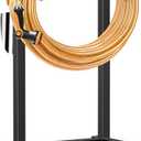 TomCare Garden Hose Holder Heavy Duty Water Hose Holder Holds 160 FT Hoses 4 Spikes Hose Reel Freestanding Hose Hanger Sturdy Hose Storage Stand for Outside Yard Lawn