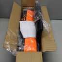 2 Pack 4 x 3 Size Portable Kid Soccer Goals for Backyard, Indoor and Outdoor Pop Up Soccer Goals, Orange, Theresduet