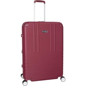 Jessica Simpson Countryside 30" Expandable 8-Wheel Spinner Large Checked Luggage Suitcase, Burnt Russet
