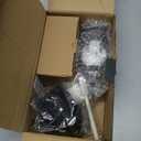 Cambom Rotary Cheese Grater Hand Crank Cheese Shredder for Fresh Cheese, Vegetable, Nuts,Non-slip Suction Base, Free Cleaning Brush Three Blades, Black