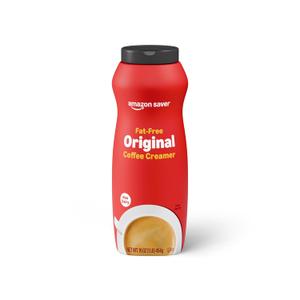 3 x Amazon Saver, Powdered Non-Dairy Original Coffee Creamer, Fat-Free, 16 Oz (Previously Happy Belly, Packaging May Vary)