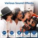 100W Powerful Voice Amplifier with 2 Wireless Microphones, Big Pro Sound Portable Speaker with Microphone, Bluetooth Speaker PA System Karaoke Machine Support BT/USB/TF Card/Aux/Guitar S99