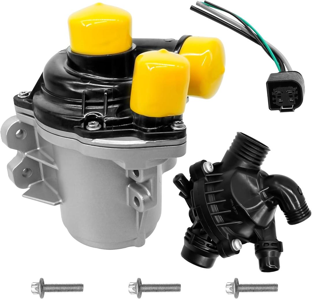 11517632426 11537601158 Electric Water Pump Thermostat Kit For BMW X5 xDrive35i 335i 135i 3.0 2011-2013, 2011-2013 X6 3.0L,2013-2015 X1 E84 E90 E70 11517588885 11519455978 N55 Engine Water Pump Set