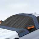 93"58" Car Windshield Cover for Ice and Snow | Side Window & Rearview Mirror Protector | All Season Automotive Windshield Covers with Storage Bag | Fits Most Cars, SUV, Van & Truck