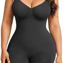 FeelinGirl Shapewear Tummy Control Seamless Bodysuit Hip Enhancer Body Shaper for Women XS/S