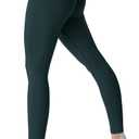 Sunzel Workout Leggings for Women, Squat Proof High Waisted Yoga Pants 4 Way Stretch, Buttery Soft Sunzfly 28", Deep Teal, Small