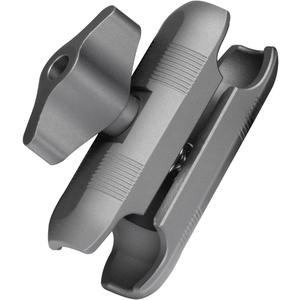 FANAUE Aluminum 20mm Ball Head Double Socket Arm Only Supports Installation of 20mm Ball Head Adapter, Connects Phone Clip and 20mm Ball Base and Can be Assembled Into Bike Motorcycle Phone Holder