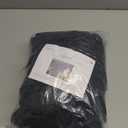 DUJUIKE Bed Slipcover, Stretch Cover, Dustproof Protector for Linen Fabric Tufted Upholstered Headboard (Jet Black, King Headboard Length (79"-86"))