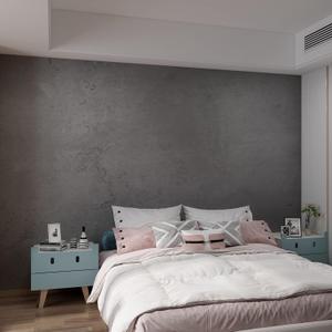 3yecao 48"591" Large Size Extra Wide Thick Darker Grey Black Concrete Wallpaper Peel and Stick Dark Gray Concrete Cement Contact Paper Vinyl Textured Adhesive Sticker for Bedroom Bathroom Gym Walls