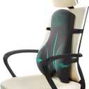 High Back Support for Office Chair Fully Support Entire Back for Comfort,Pain Relief and Posture Improved- Memory Foam Lumbar Support Pillow for Office Chair,Recliner (24*17.7*4.7 inches)